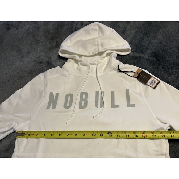SMALL NOBULL MENS everyday training hoodie Ivory - Picture 7 of 8